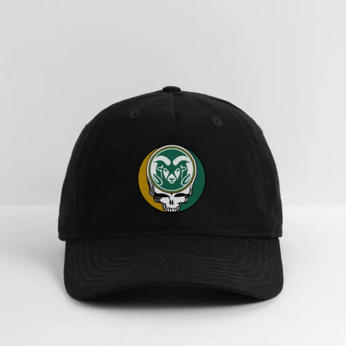 Colorado State Stealie Grateful Dead Dad Hat - black